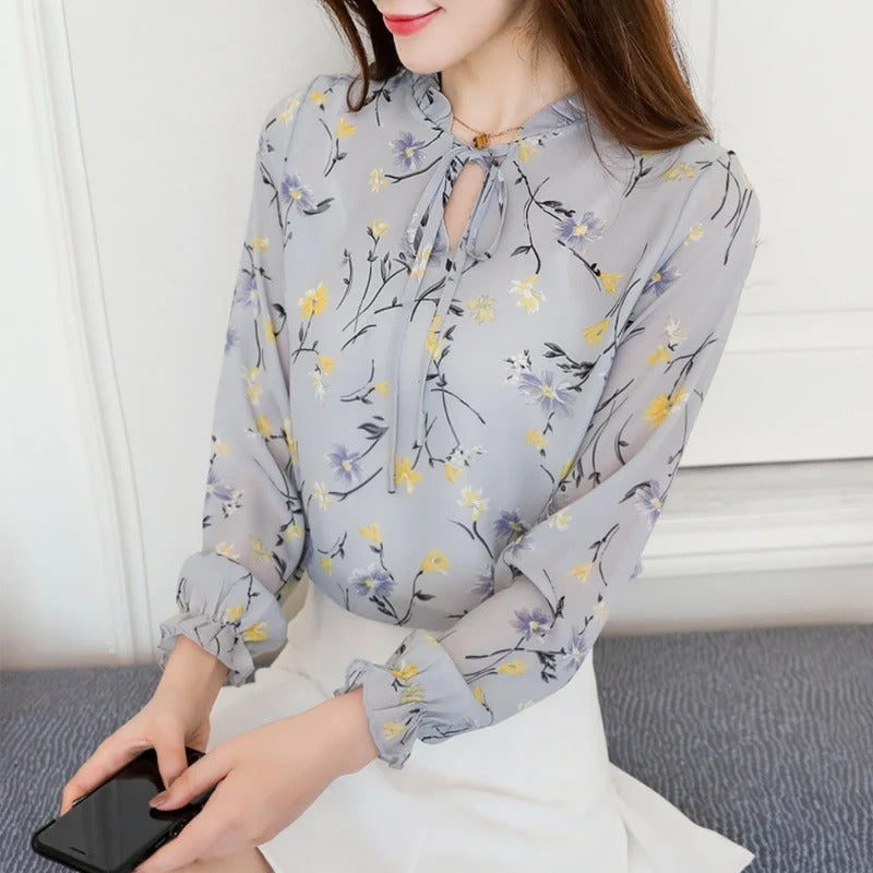 Printed Shirts, Frill Neck | Umbrella Full Sleeves | Every Day Tops