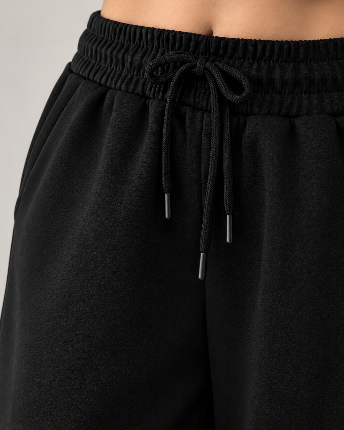HIGH WAISTED BLACK CARGO Trouser