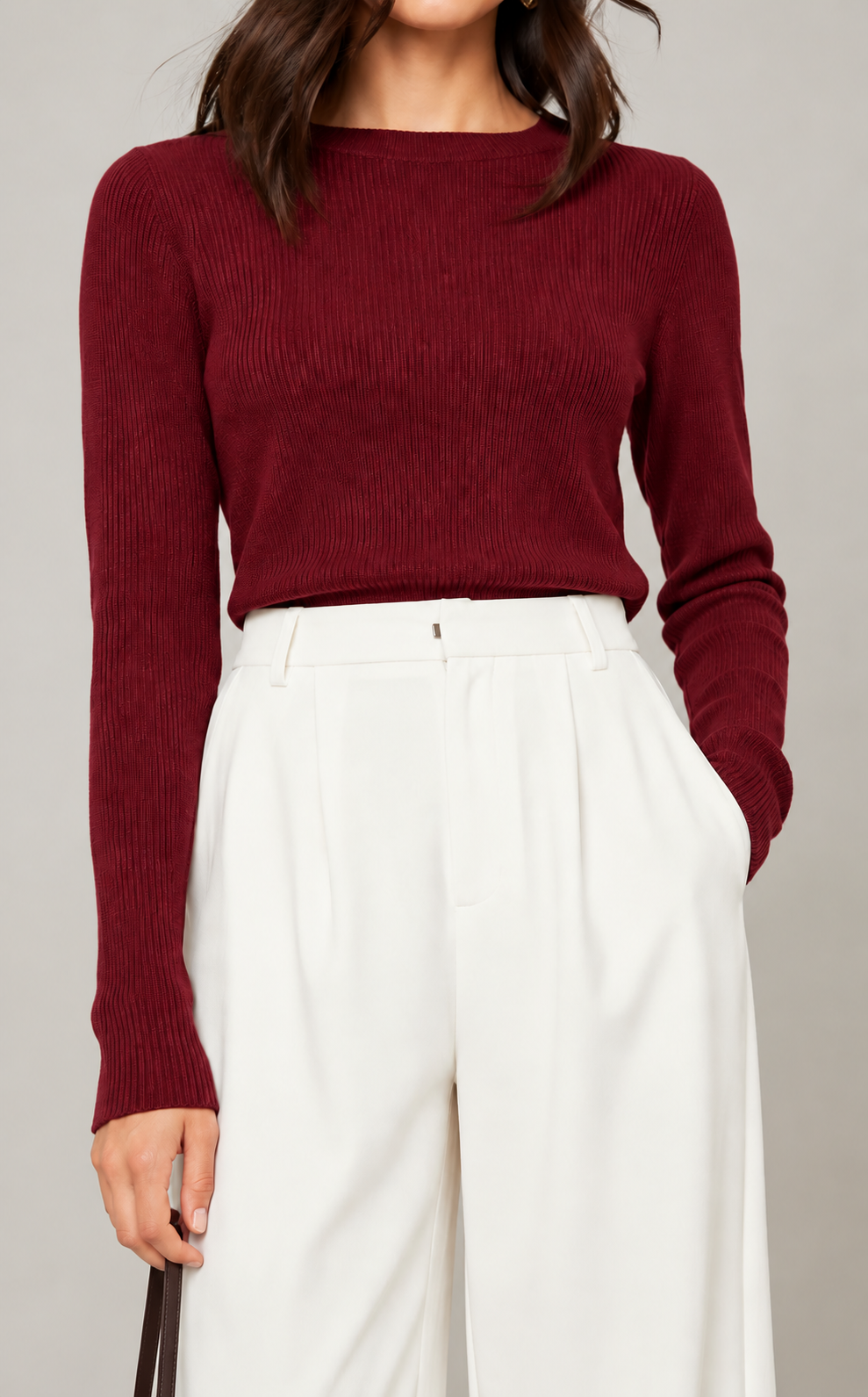 Simple Boat Neck Casual Long Sleeve shirt– Marhoon