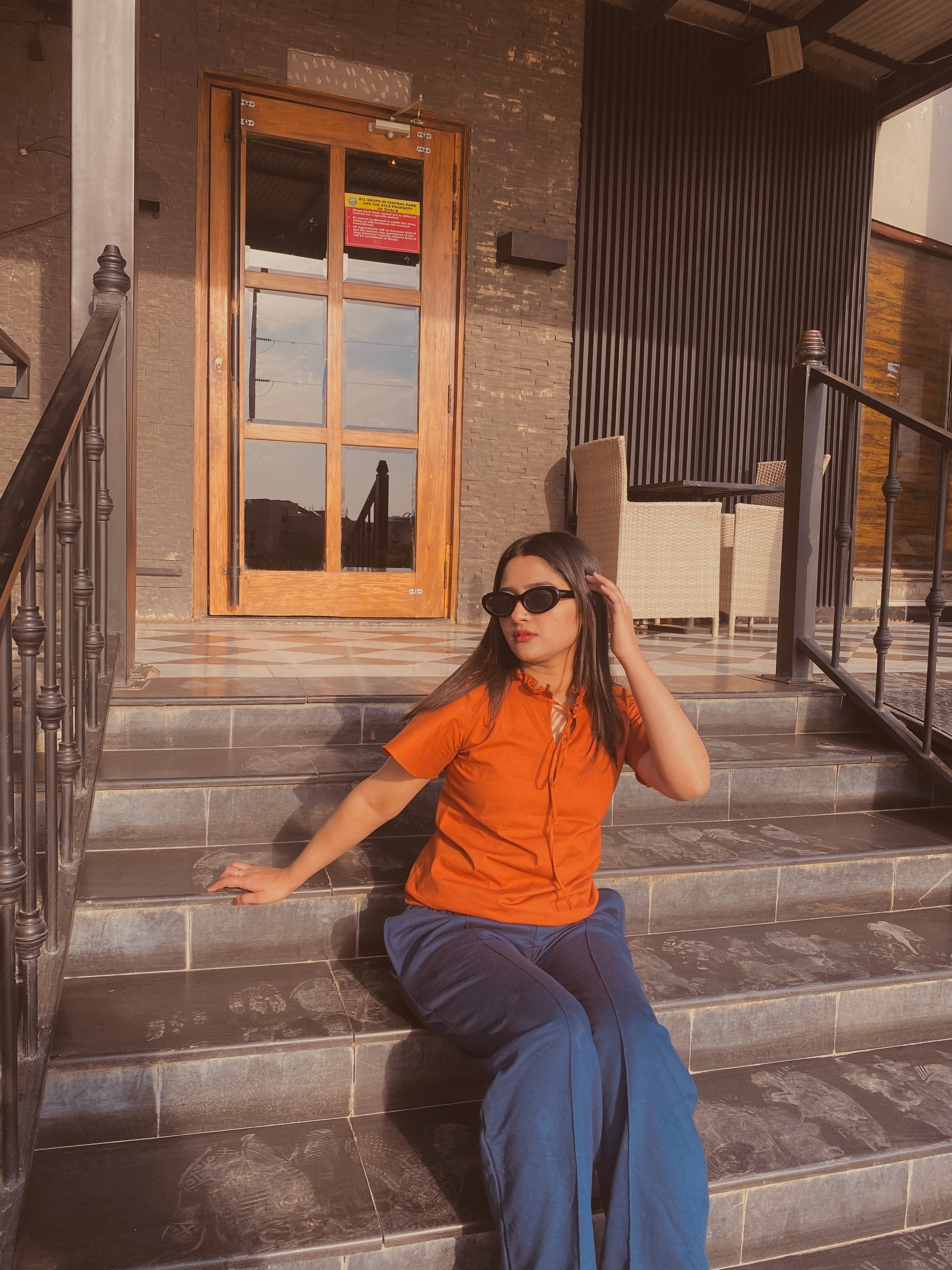 Casual Solid Shirts, Frill Neck | Umbrella Half Sleeves |  Every Day Tops