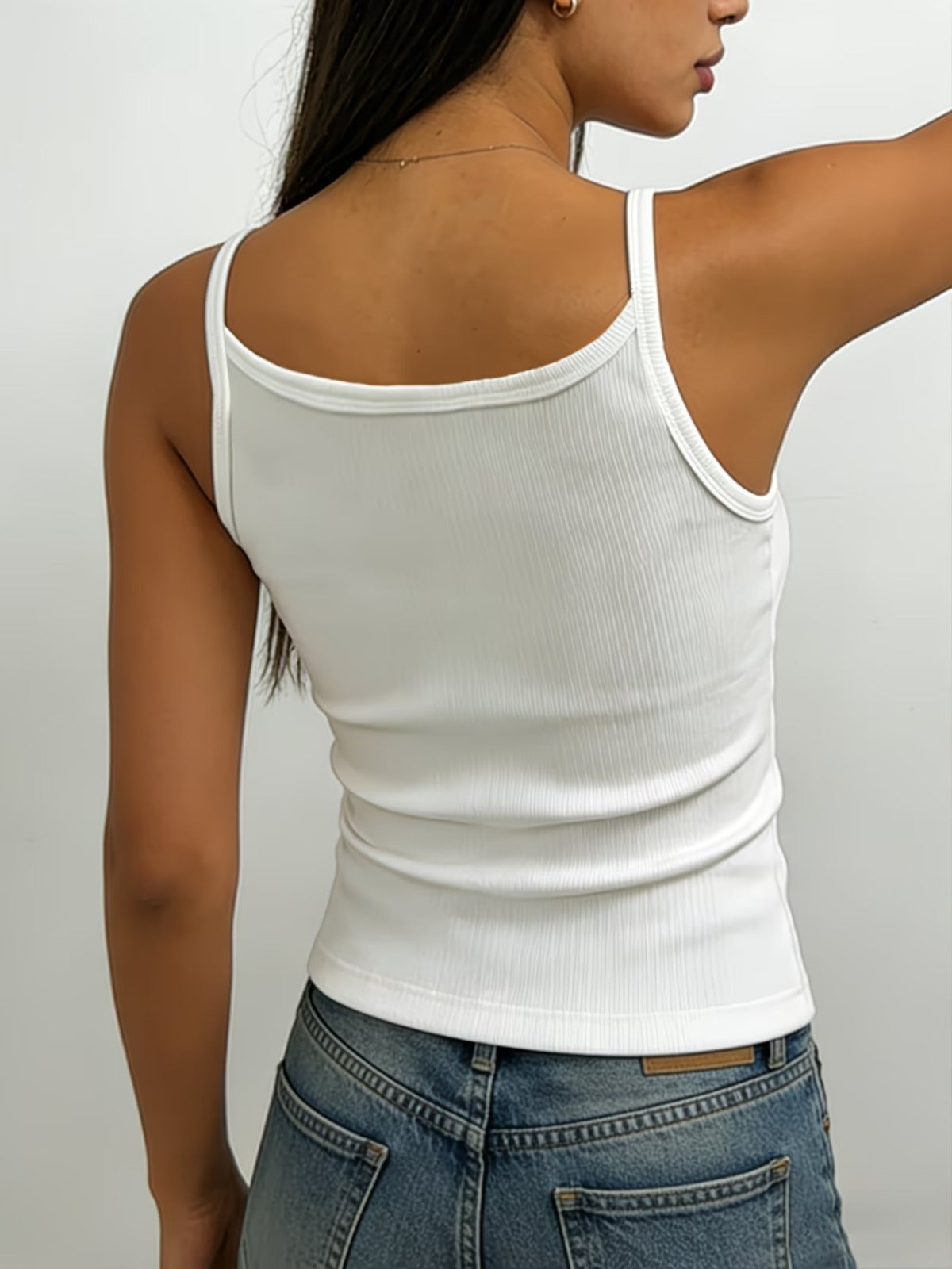 STRIPPED TANK TOP FOR WOMEN (WHITE)