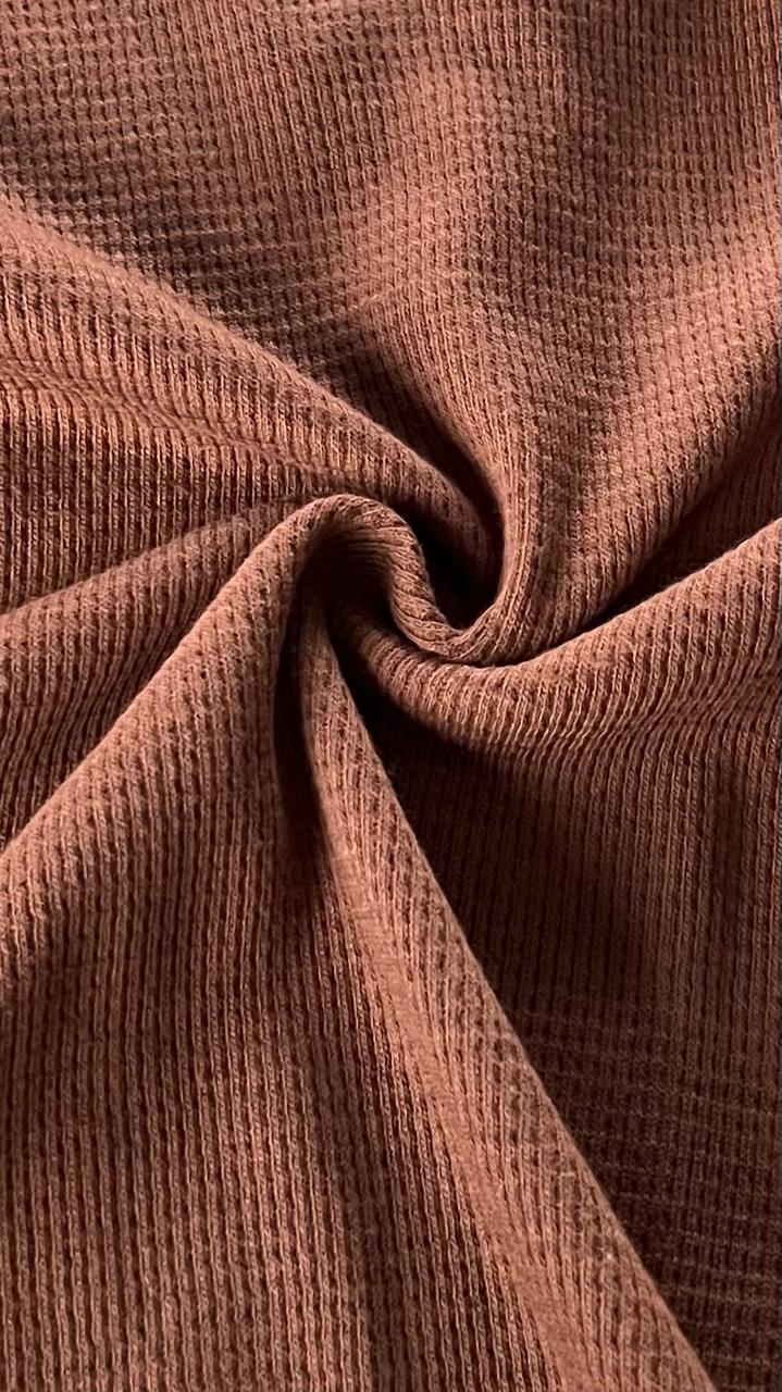 Casual V-Neck Collar Brown Top, Slim Fit