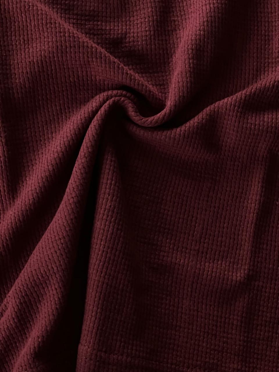 Mocked Neck Maroon Zipper polo | Full Sleeves
