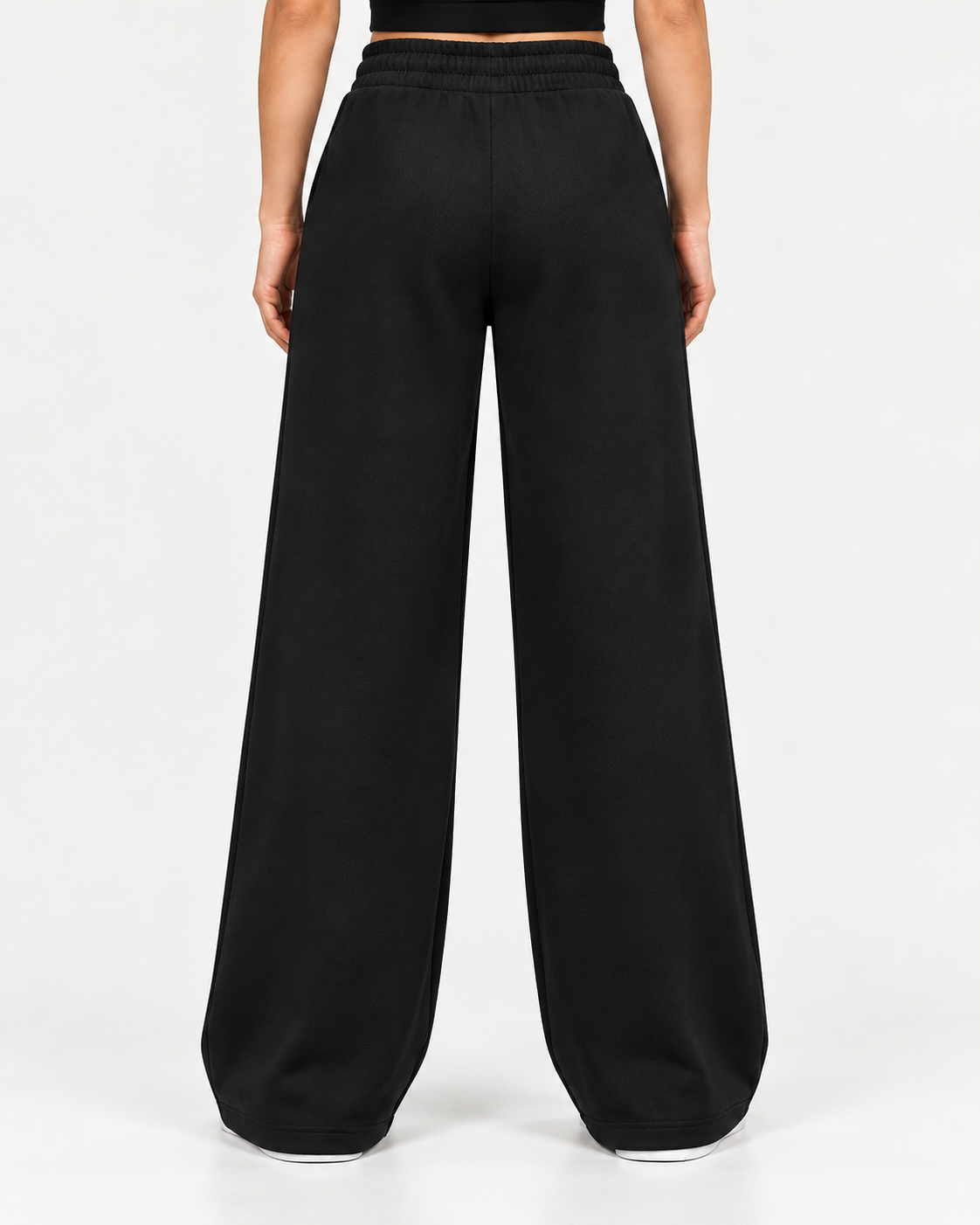 High Waisted- BLACK Straight line Trouser