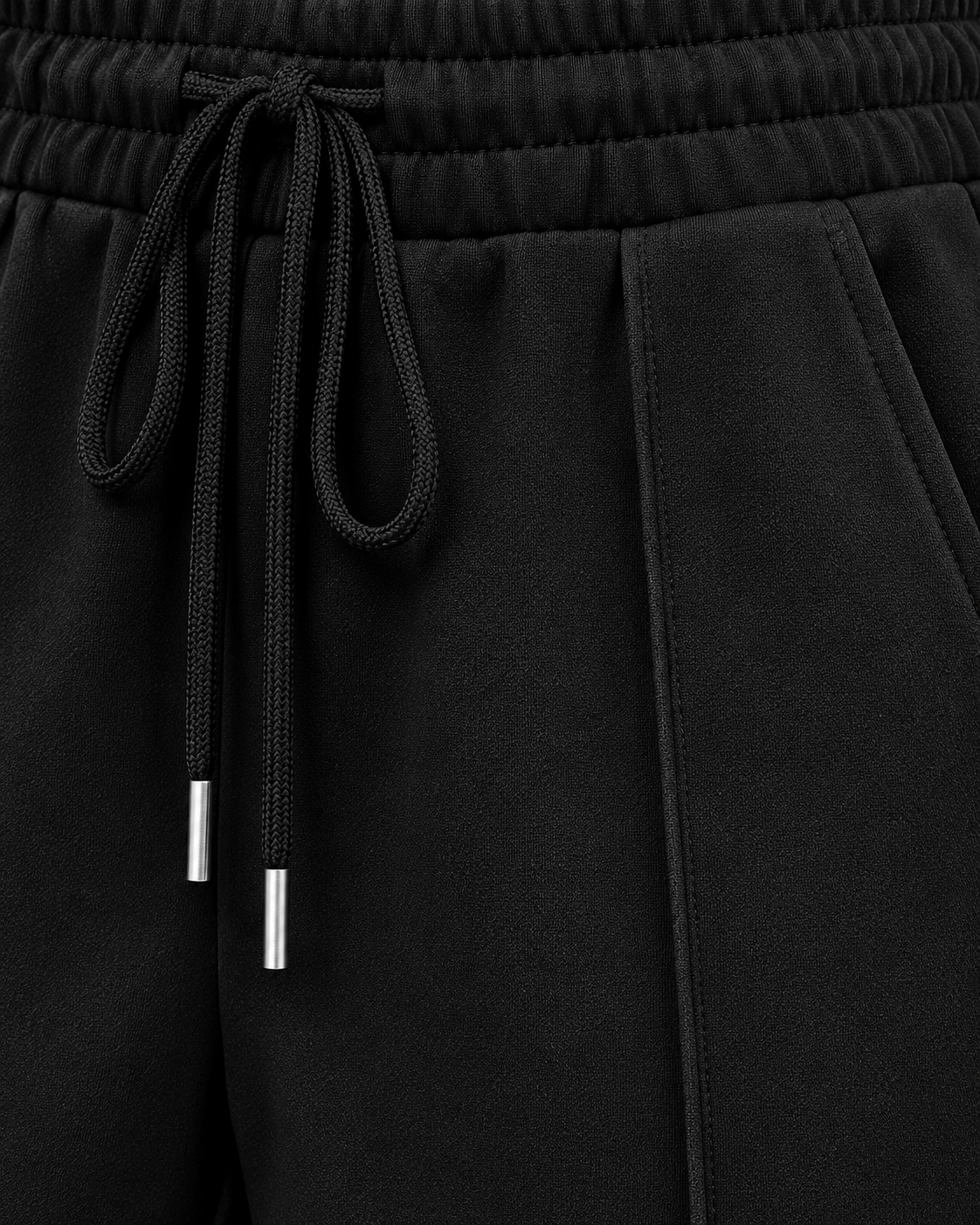 High Waisted- BLACK Straight line Trouser